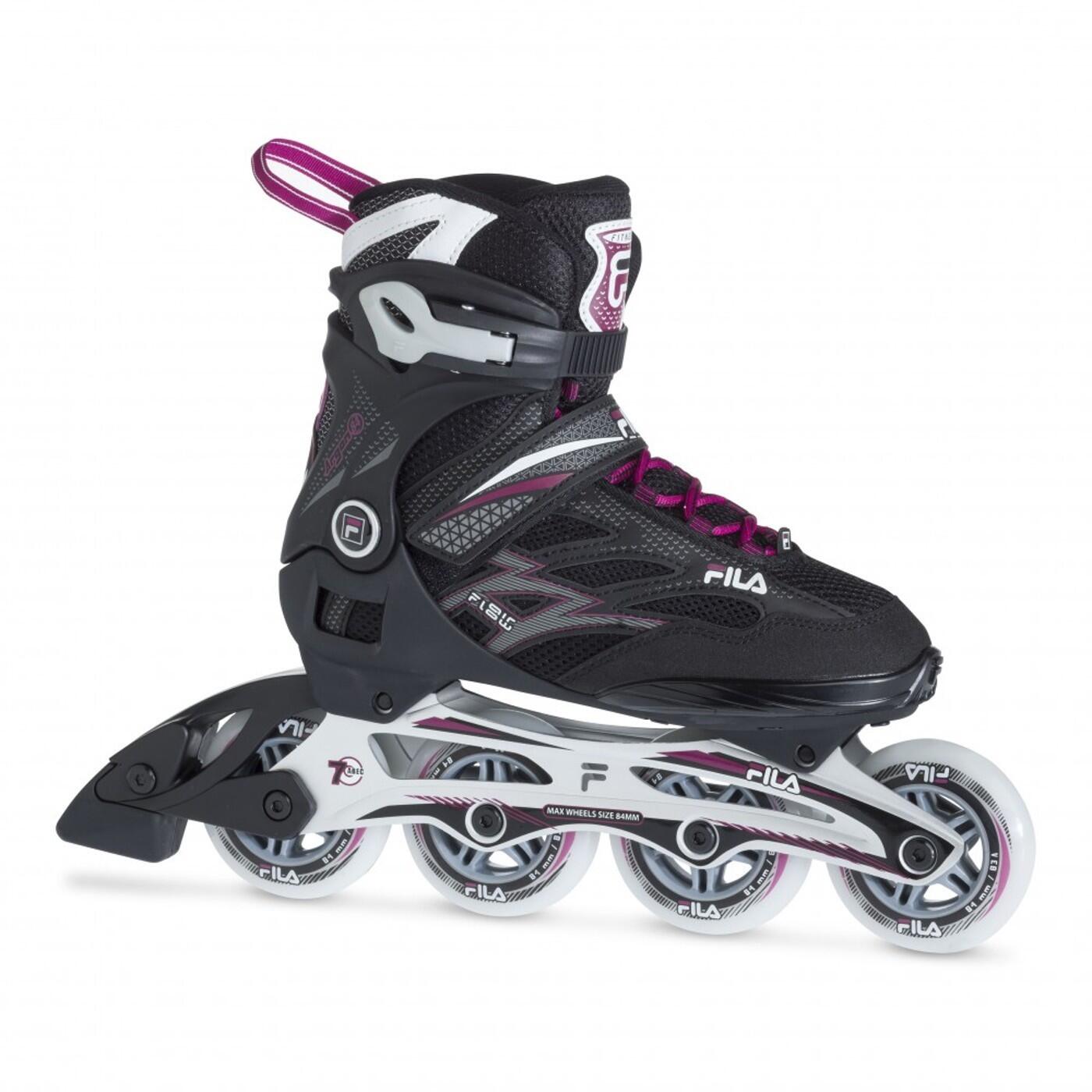 Rolki damskie FILA Argon 84 Lady czarno-fioletowe 10621215 EU 39