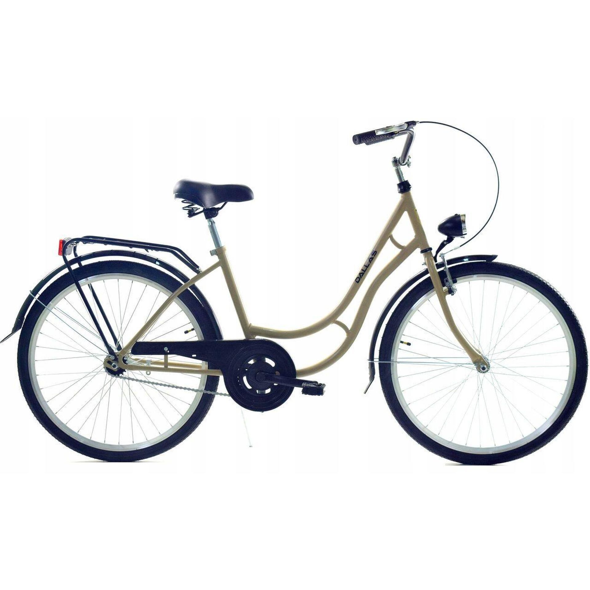Dallas Bike Retro 28 cali Cappucino Z Brązem