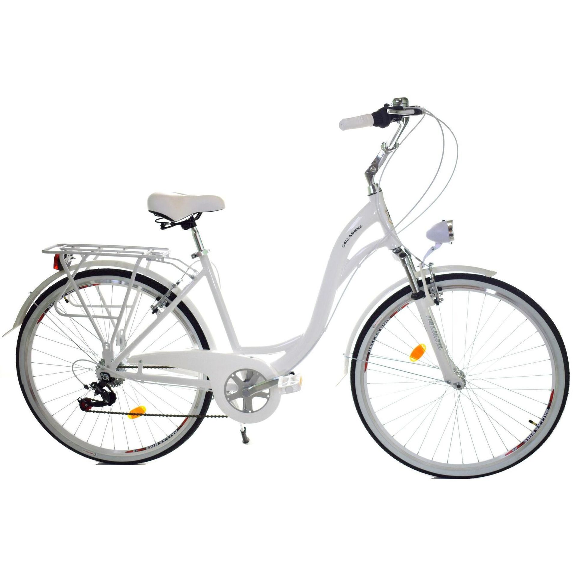 Dallas Bike City Alu 7Spd 28 cali Biały