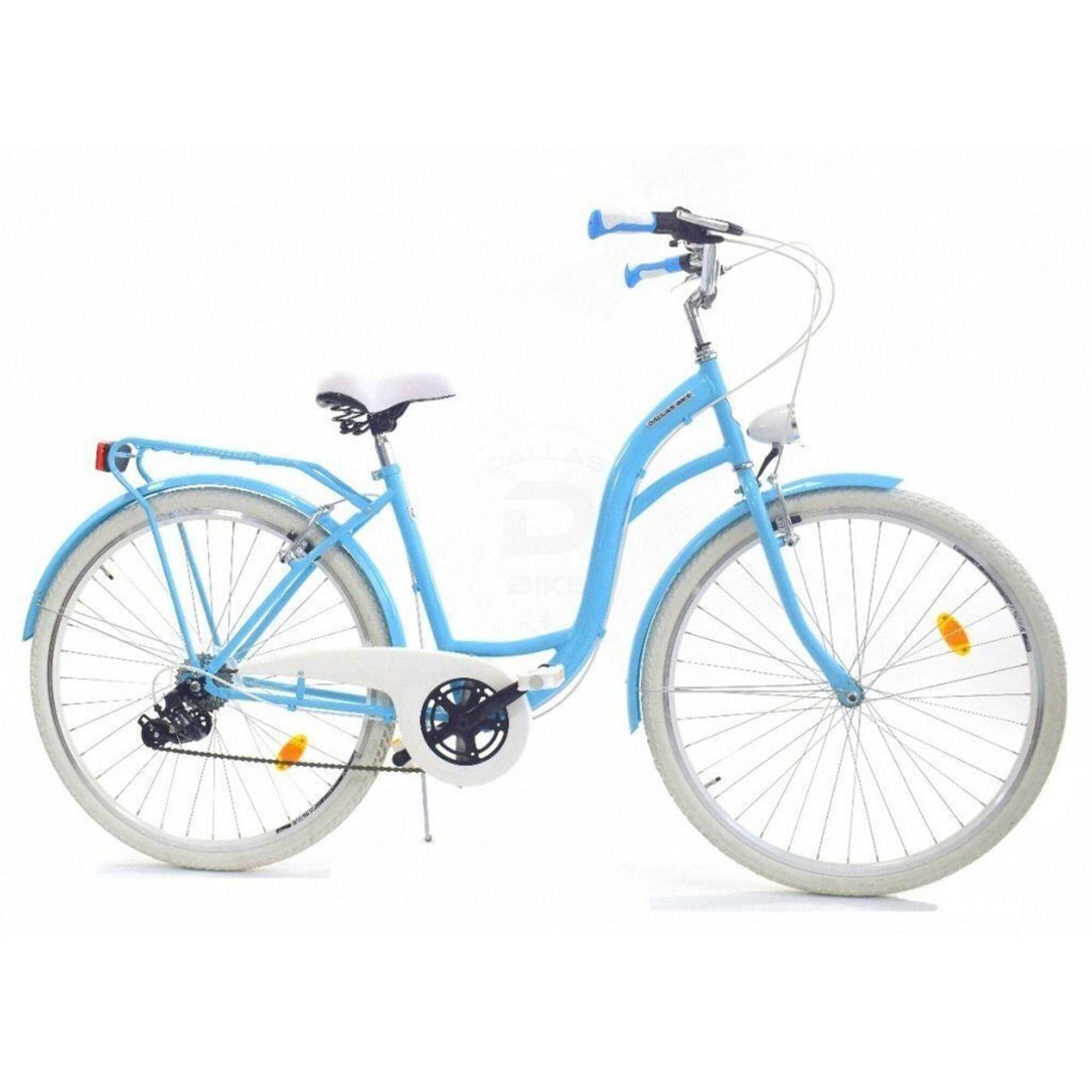 Dallas Bike City 7spd 26 cali Niebiesko-biały