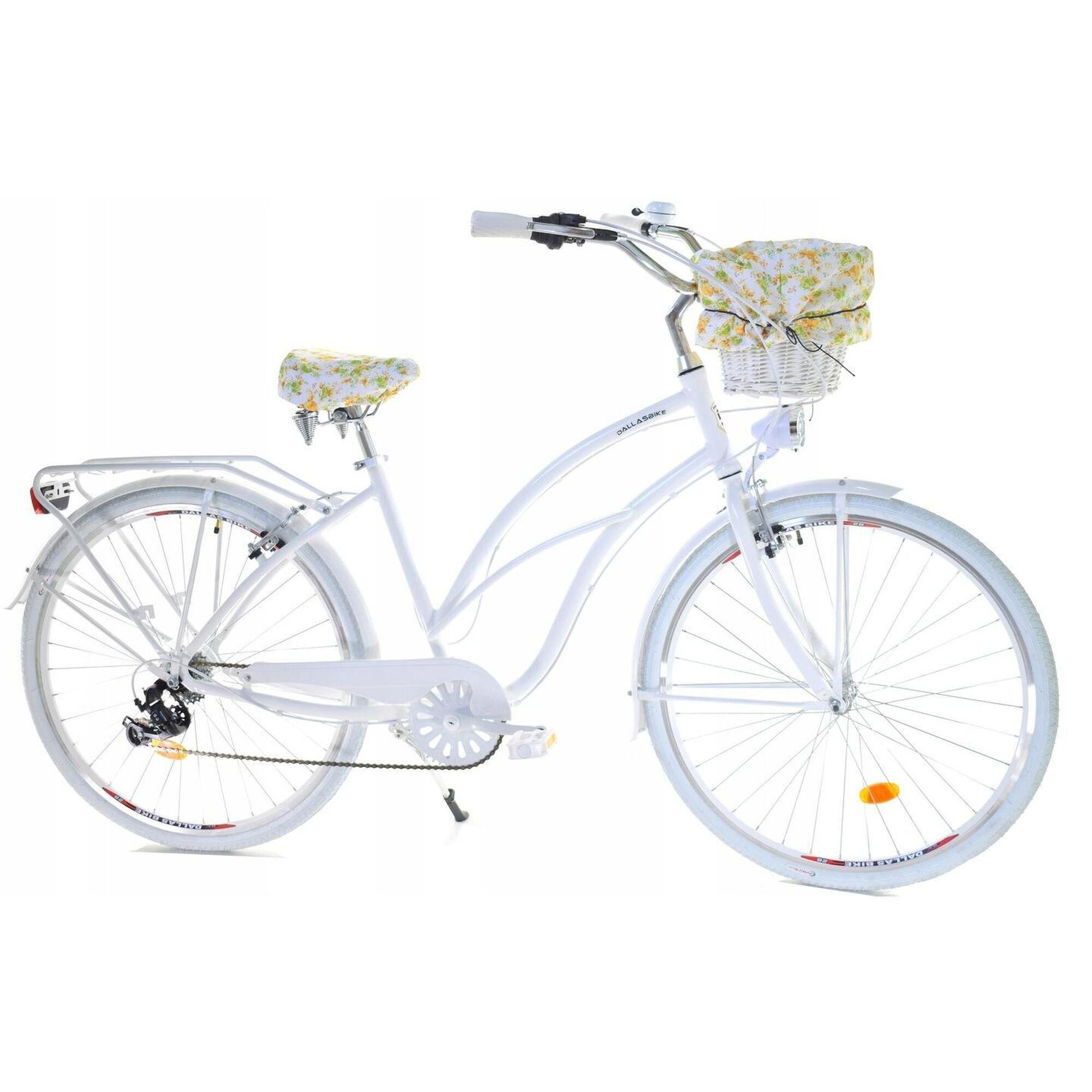 Dallas Bike Cruiser 7Spd Alu 28 cali Damski Biały
