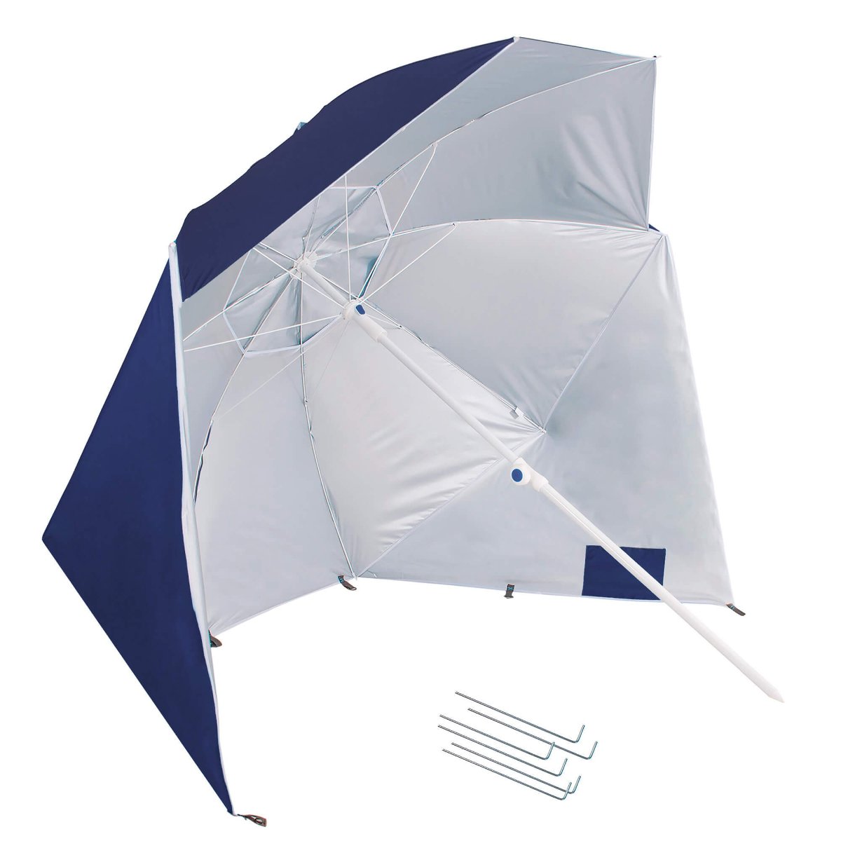 Parasol plażowy namiot parasol ogrodowy ciemnoniebieski BU0015