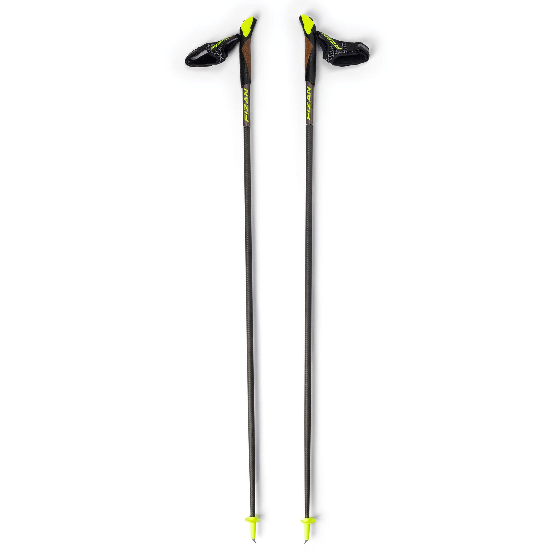 Kije nordic walking Fizan Carbon 3K szare S21 CA08 110 cm