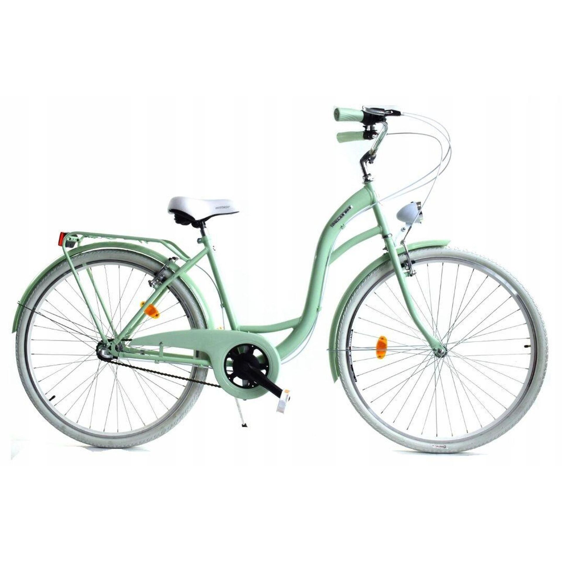 Dallas Bike City 3spd 28 cali Jasnozielono-biały