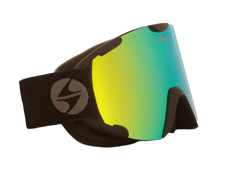 Gogle Blizzard 938 Matt Black Smoke/Revo Yellow 2023