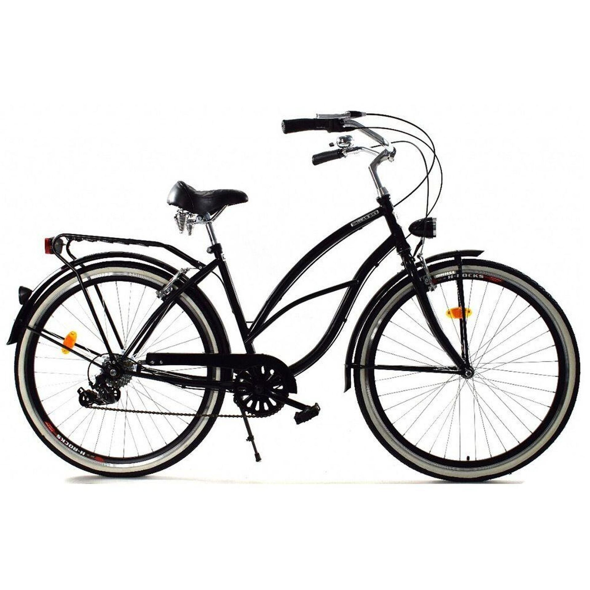 Dallas Bike Cruiser 7Spd Alu 26 cali Damski Czarny