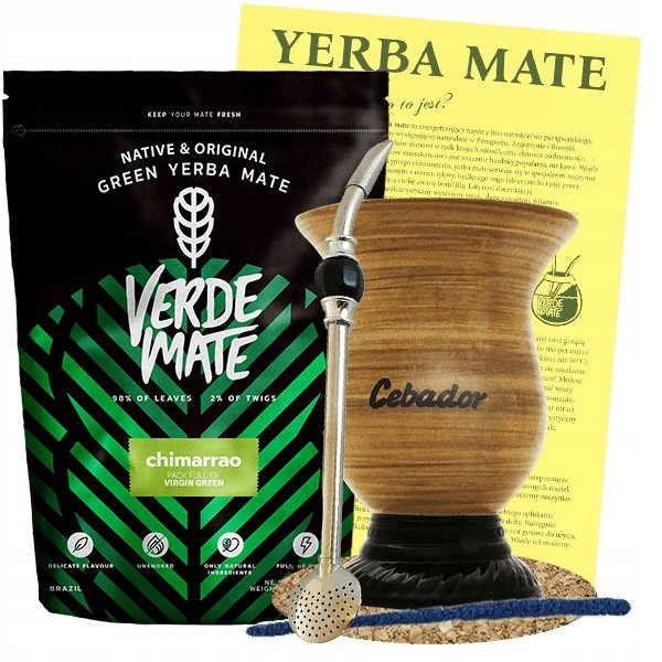Zestaw startowy Yerba Mate chimarrao bombilla Cuia