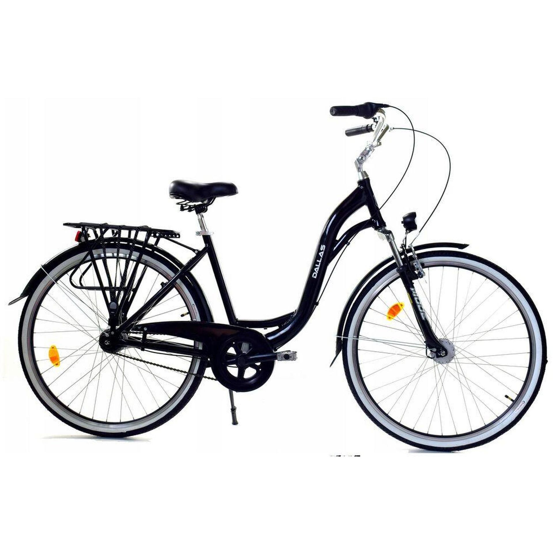 Dallas Bike City Alu 7Spd 28 cali Czarny