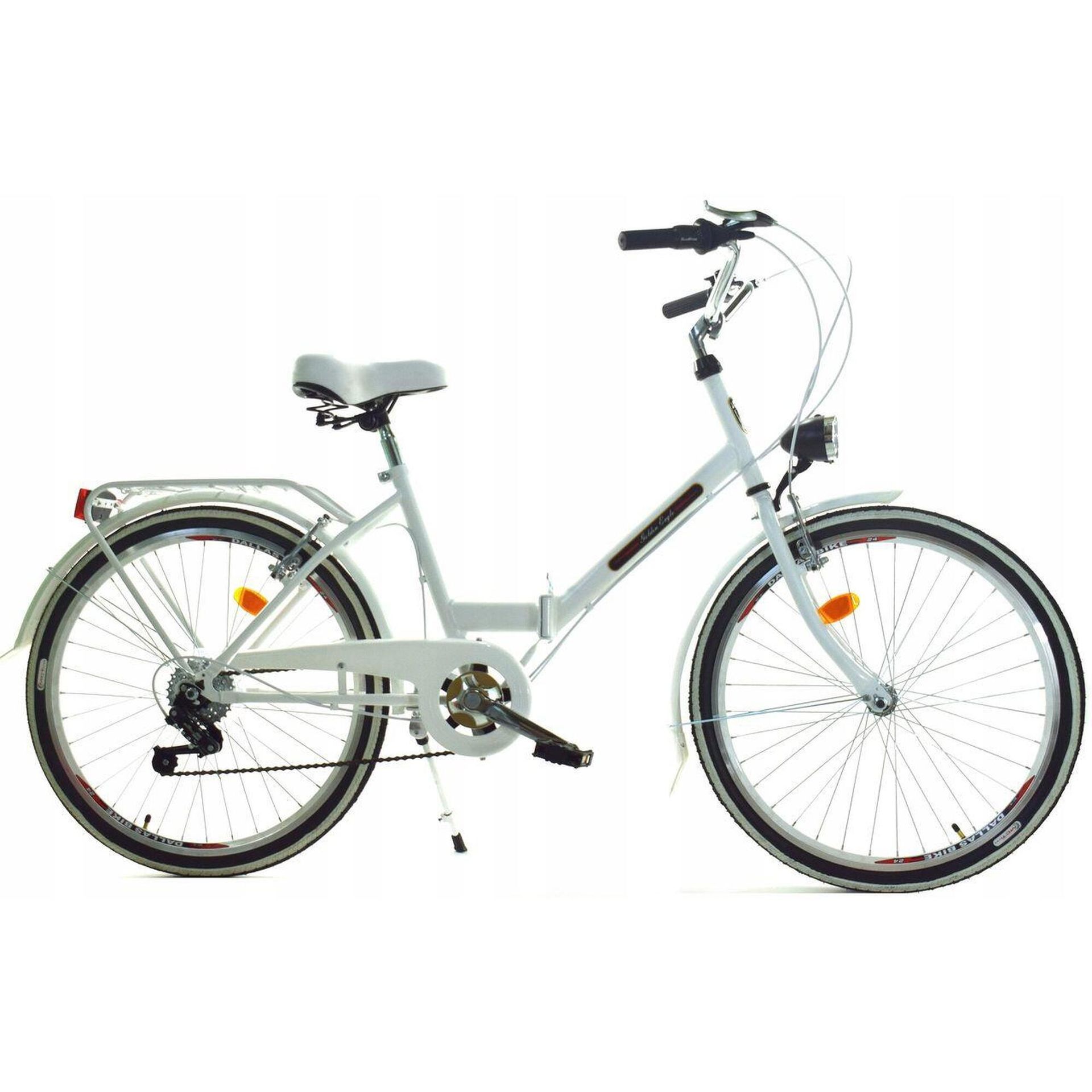 Dallas Bike Składak 1spd 24 cale Biały