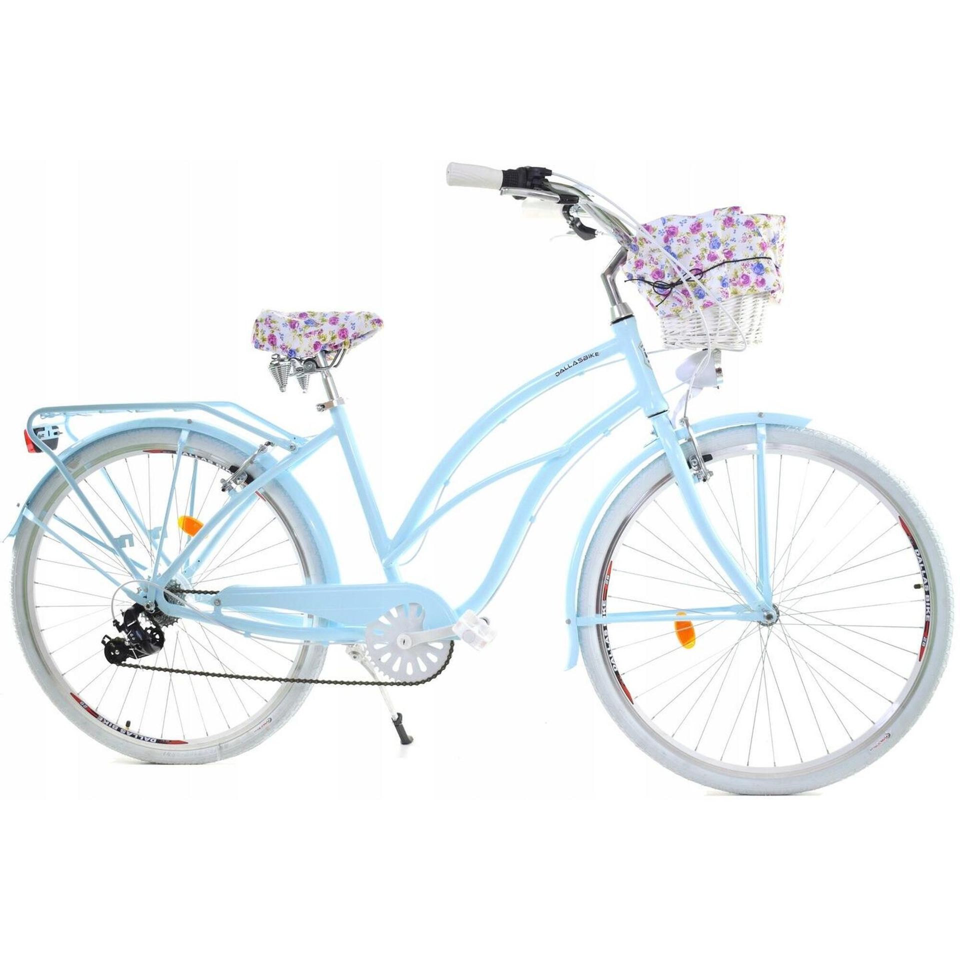 Dallas Bike Cruiser 7Spd Alu 28 cali Damski Niebieski