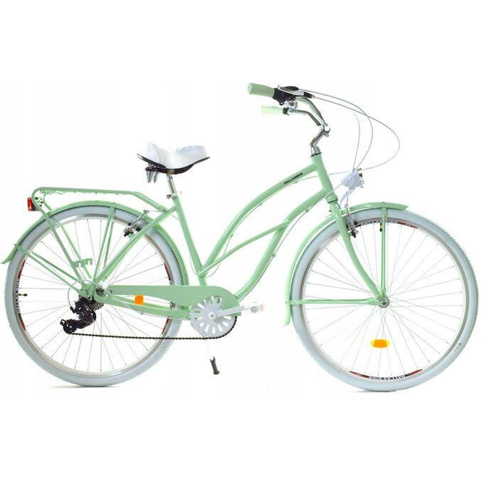 Dallas Bike Cruiser 7Spd Alu 26 cali Damski Jasnozielony