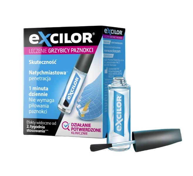 A&D PHARMA EXCILOR, Leczenie grzybicy paznokci, płyn 3,3 ml, A&D PHARMA 9090896