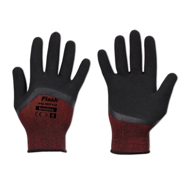 Bradas - Rękawice ochronne FLASH GRIP RED, rozmiar 9 para