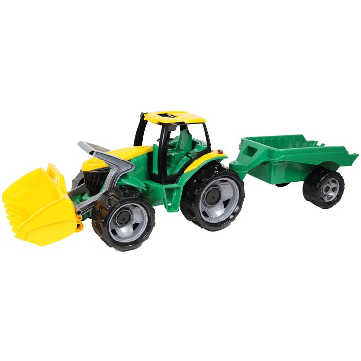 Saska - Traktor z przyczepką