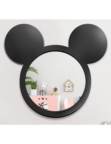 Lustro dekoracyjne ścienne dla dziecka w ramie mdf - MIKI, Wymiary: 70x77