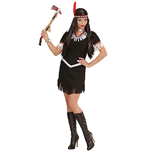 Widmann - kostium indiańskiej kobiety, sukienka i opaska na czoło z piórami, karnawał, impreza tematyczna