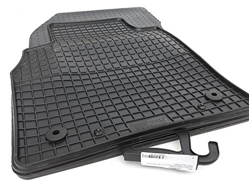 Dywaniki gumowe pasujące do Astra G (zestaw 4-częściowy), gumowe dywaniki do wnętrz, bezzapachowe maty, krawędź 1 cm, czarne