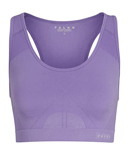 FALKE Kobiety Biustonosz sportowy Madison Low Support With Pads W SB Oddychający I Szybkoschnący do niskiego poziomu aktywności 1 Sztuka, Fioletowy (Lavender 8235), XL (85-90 Ι Rozmiar miseczki A-C)