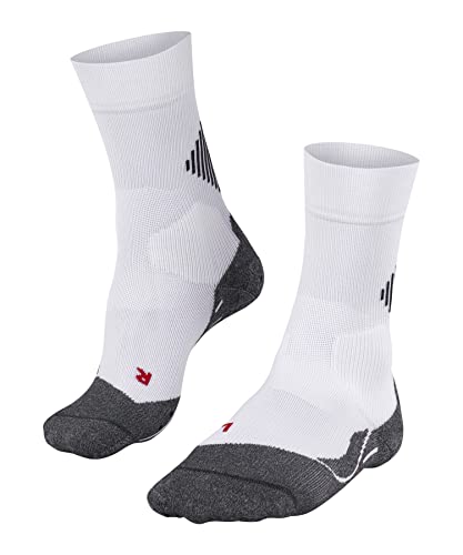 FALKE Uniseks Skarpety 4 GRIP Stabilizing U SO Oddychający I Szybkoschnący dla maksymalnej prędkości 1 Para, Biały (White-Mix 2029), 39-41