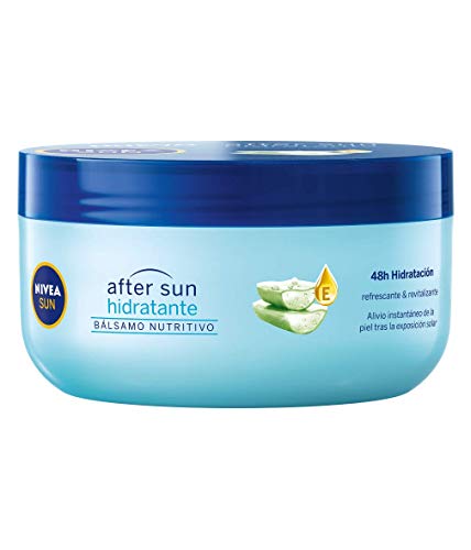NIVEA SUN After Sun Hidratante Bálsamo Nutritivo (1 x 300 ml), krem nawilżający na aliviar y rewitalizar la piel, crema reparadora con aloe vera y vitamina E
