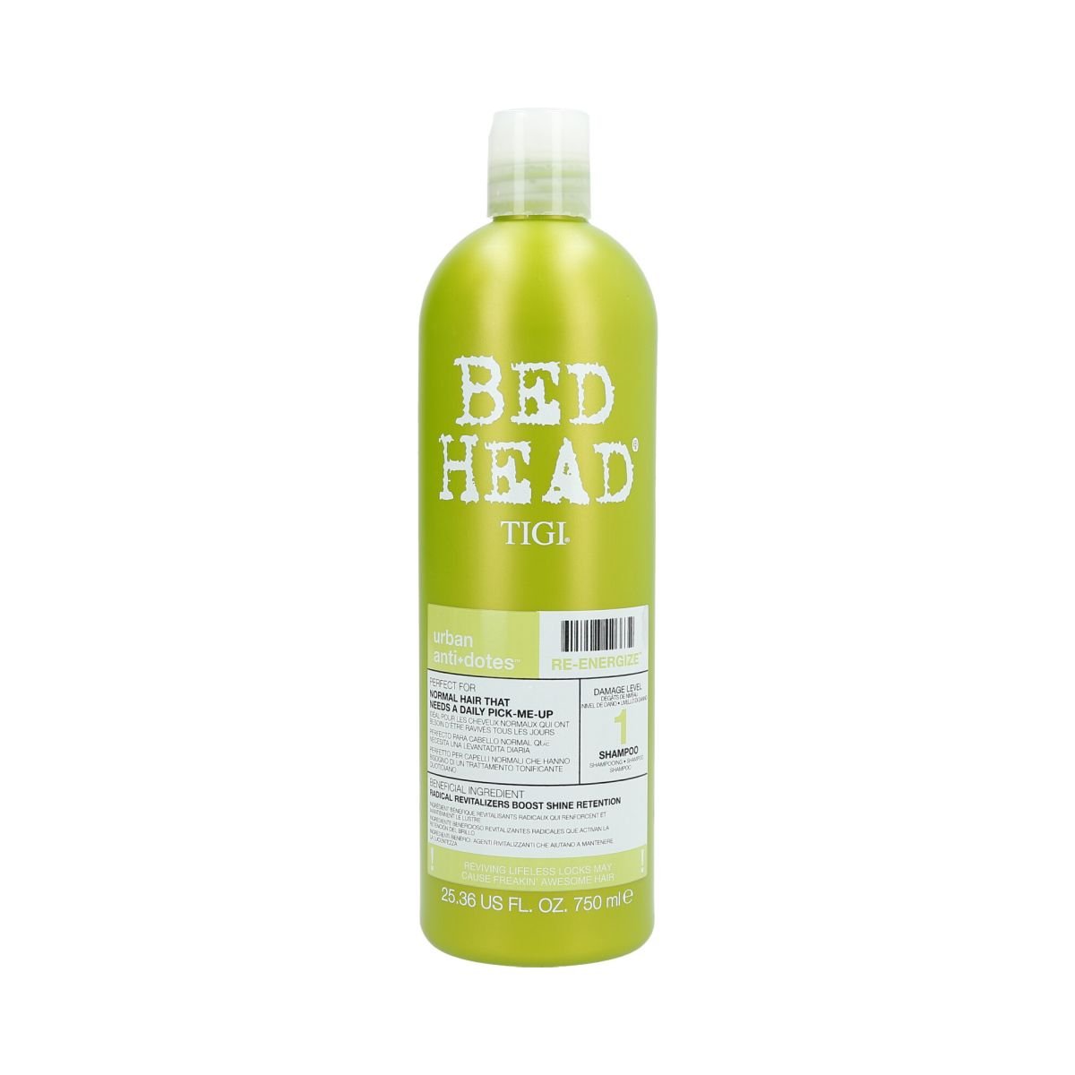 Tigi Bed Head Urban Antidotes Re-Energize Shampoo szampon do włosów 750ml