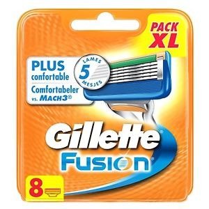 Gillette Wymienne wkłady do maszynki do golenia - Fusion Comfortabeler vs. Mach3 Wymienne wkłady do maszynki do golenia - Fusion Comfortabeler vs. Mach3