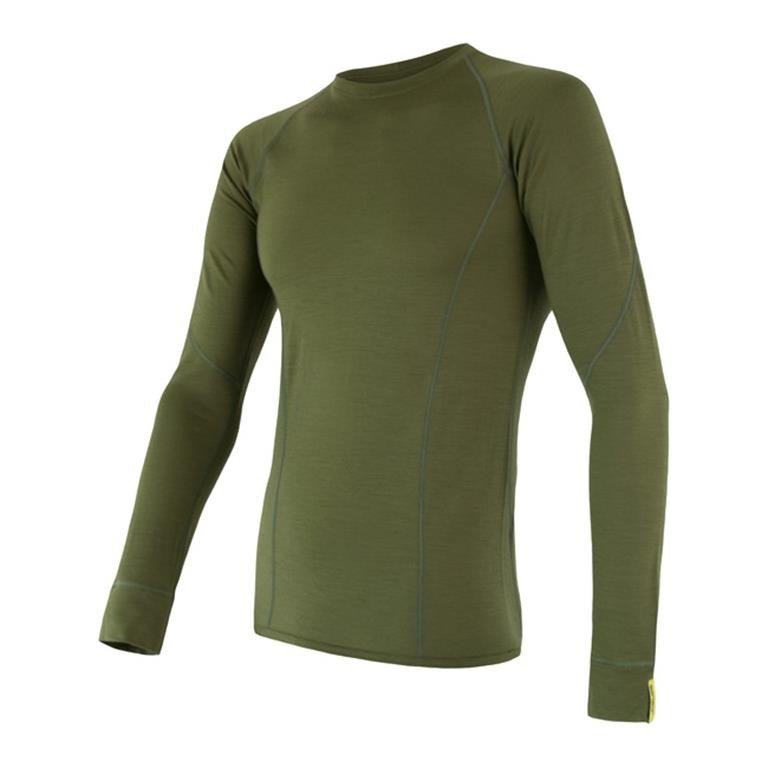 SENSOR Termoaktywna bluzka męska MERINO ACTIVE TEE LS-M-Czarny