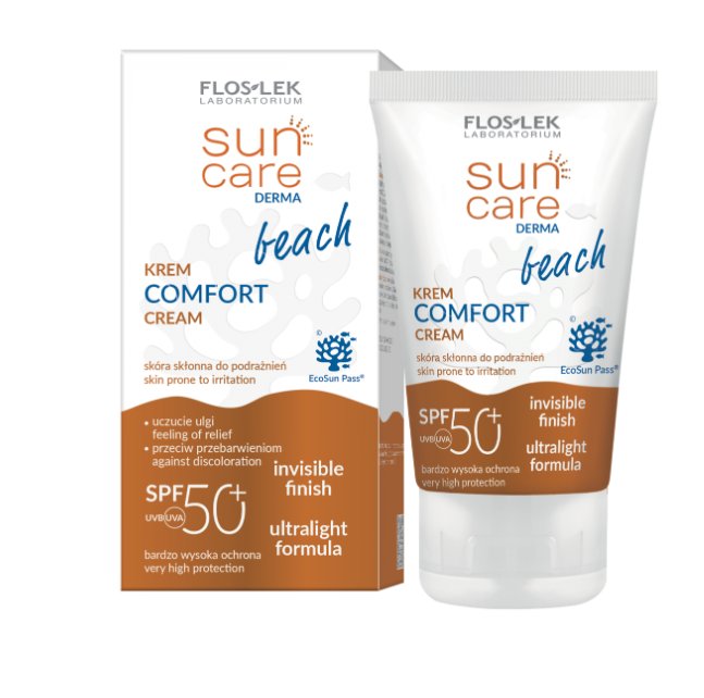 Floslek, Sun Care Beach, Krem podrażnienia SPF50+,  50 ml