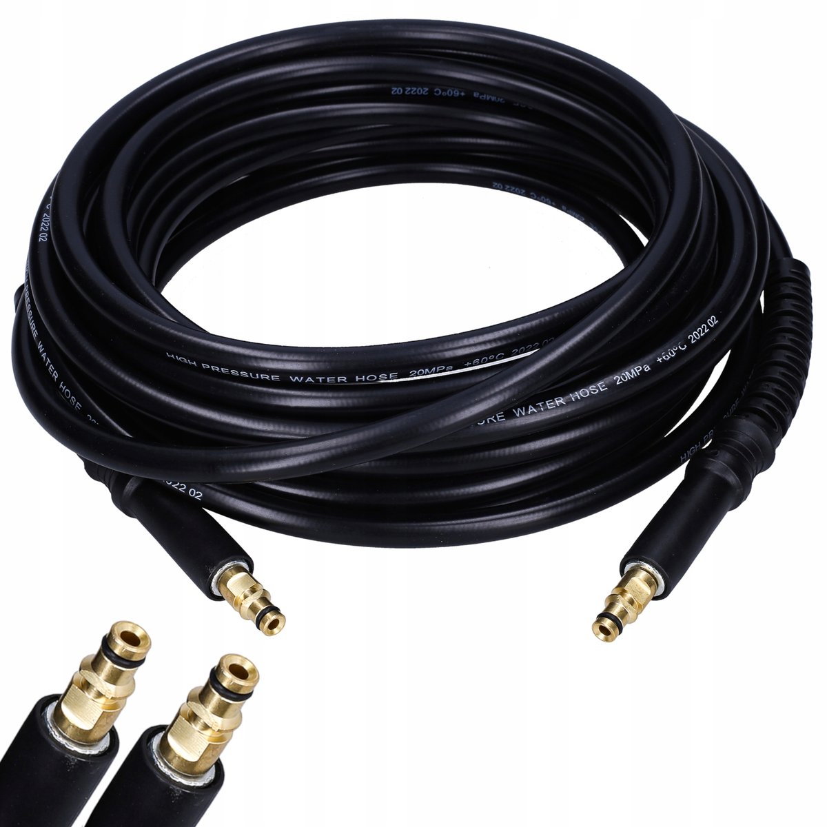 Wąż 10m DO KARCHER przedłużka GNIAZDO CLIC adapter