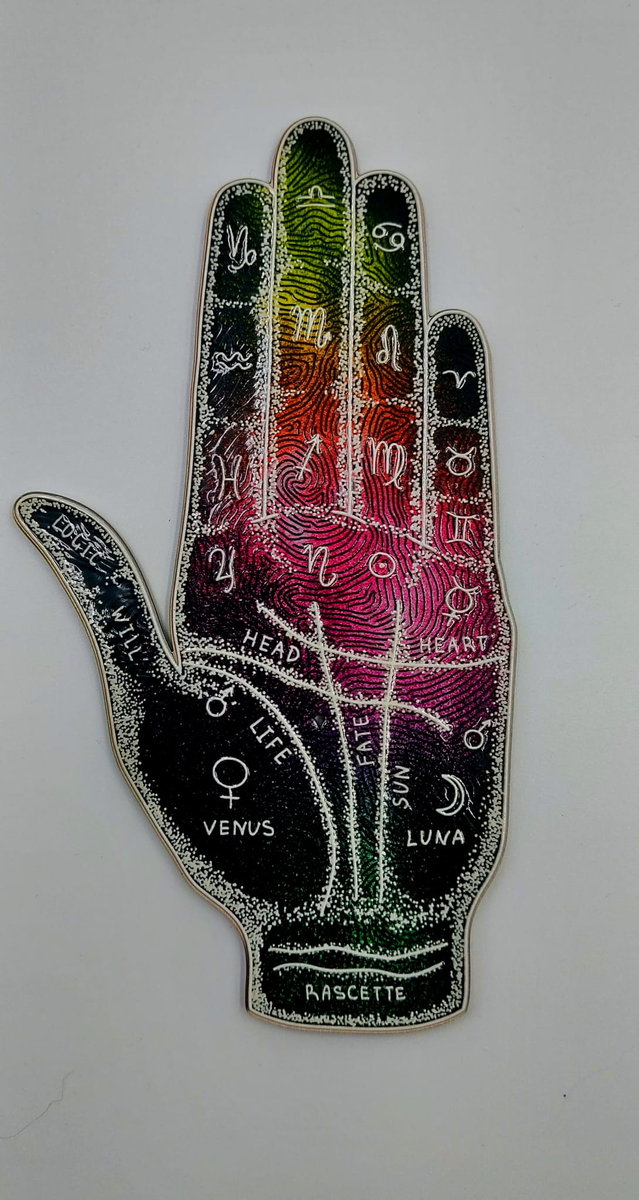 Podstawka pod kadzidełka - motyw dłoni