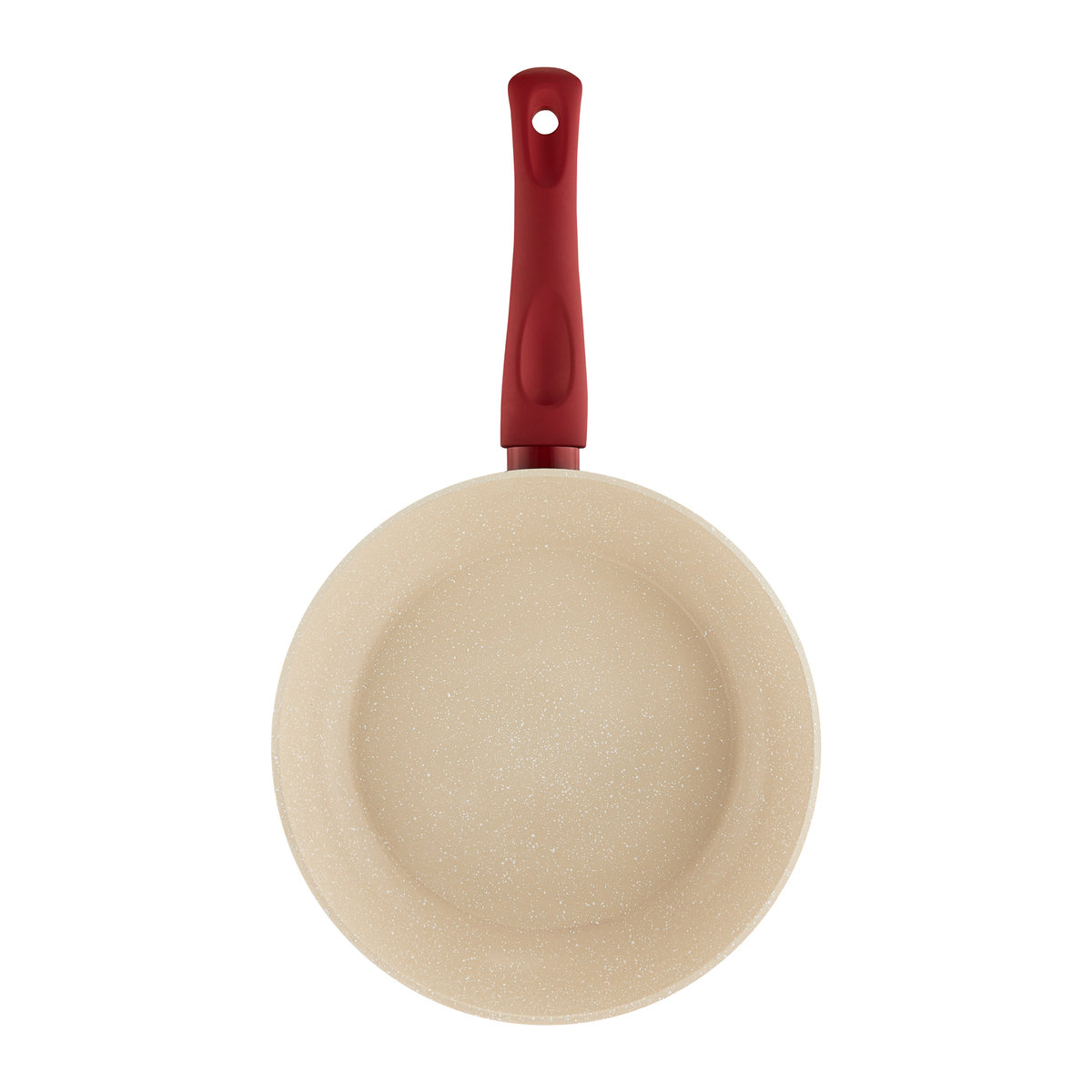 Patelnia z powłoką Qualum Basic Stone Edition Rosso 28 cm AMBITION