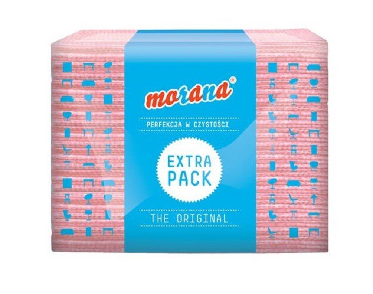 Morana Ścierka antybakteryjna SUPER EXTRA PACK różowa 40szt. /M-032/ IK097-8