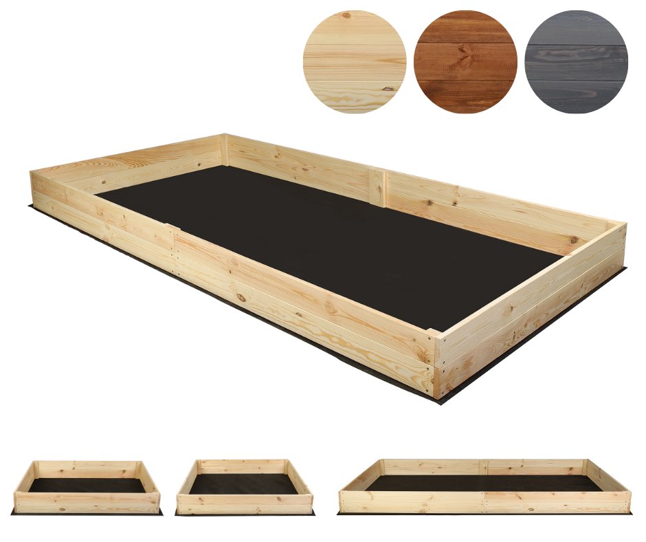 Wielka skrzynia na warzywa ZP06 /18x237x80 cm/ Naturalna / Wamar-Sosenka