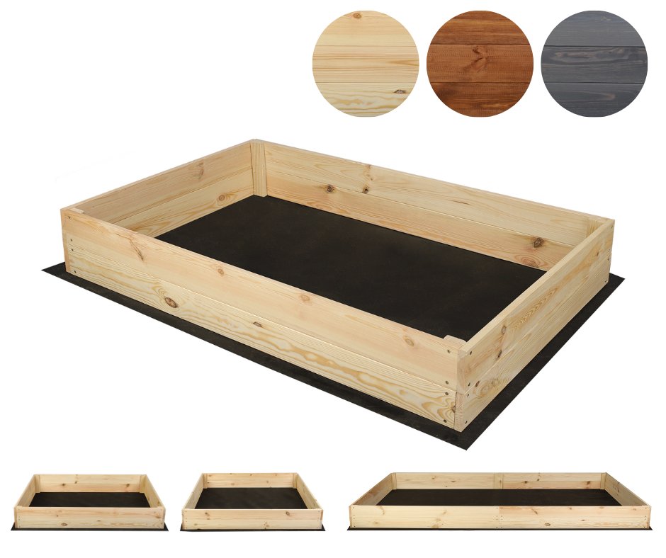 Skrzynia na warzywa ZP06 /18x120x80 cm/ Naturalna / Wamar-Sosenka