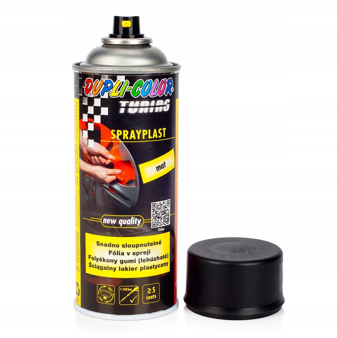 Dupli Color Tuning Sprayplast folia natryskowa, lakier zdzieralny, 400 ml, czarny mat 388033