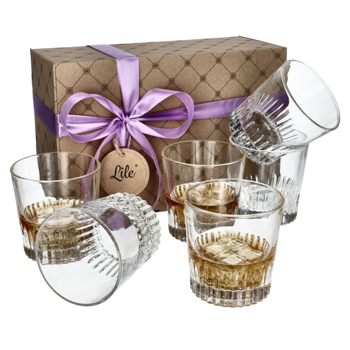 Szklanki do whisky drinków (6 szt.) 340 ml Lile Ginger LI-018G