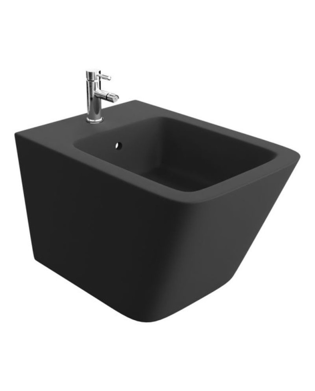 Lavita Lago Black Bidet podwieszany 48,5x34 cm krótki czarny mat 5900378310617 - odbiór osobisty: Kraków, Warszawa