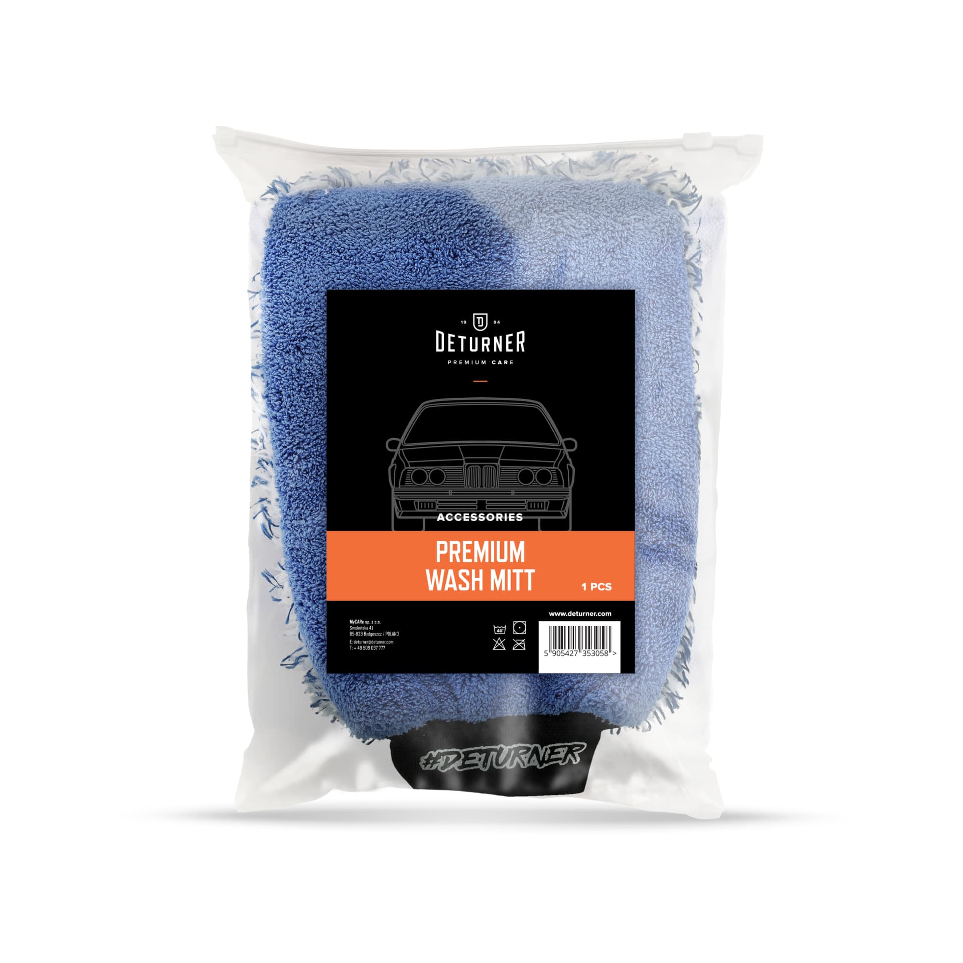Deturner Premium Wash Mitt - Poręczna rękawica do mycia auta