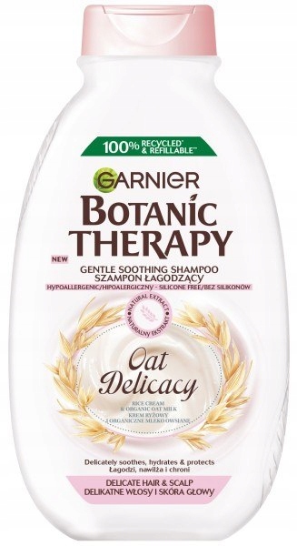 Botanic Therapy Oat Delicacy szampon łagodzący do delikatnych włosów i skóry głowy 400ml