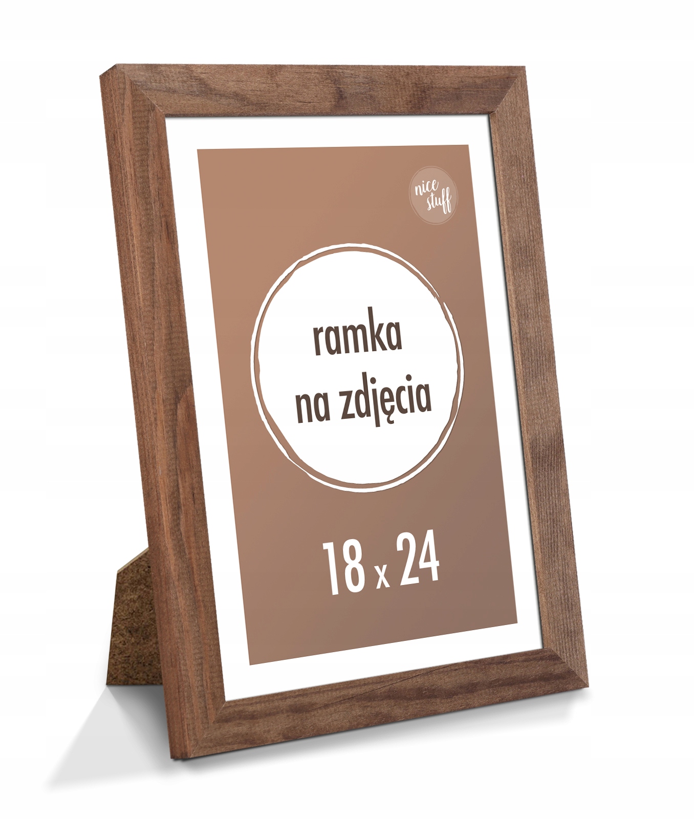 RAMKA NA ZDJĘCIA 18x24 cm B5 ramki drewniane wenge