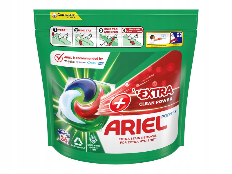Ariel Kapsułki do prania Extra Clean Power 36 szt. 979,2 g (36x27,2 g)