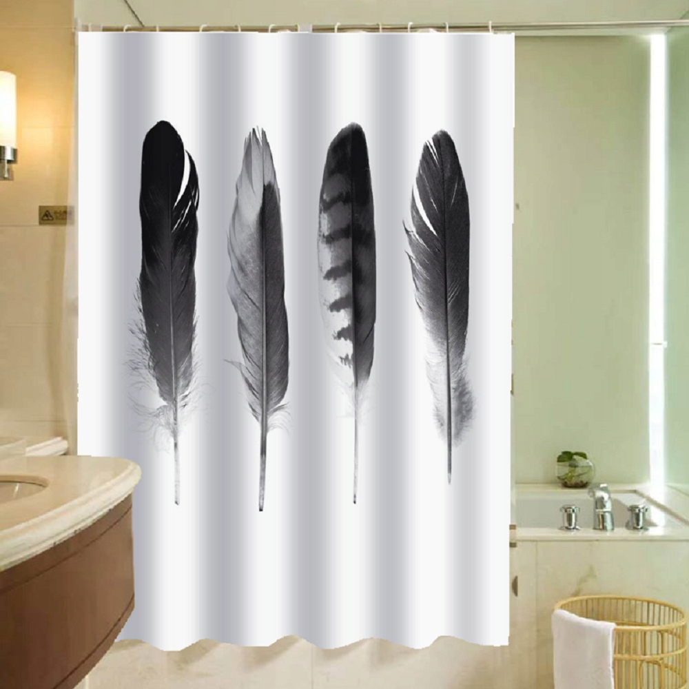Zasłona Zasłonka Prysznicowa 180X200 Piórko LZA-15