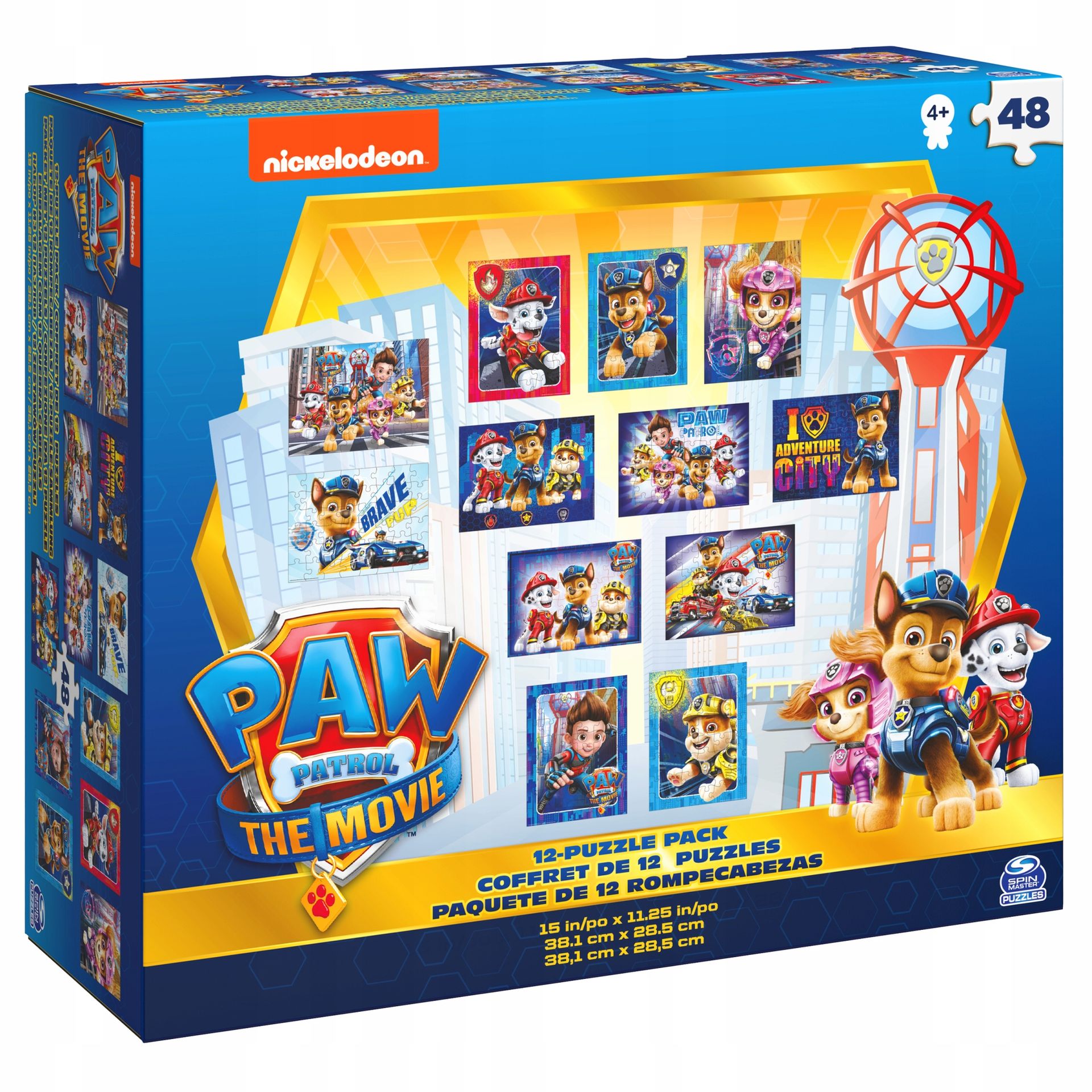 Psi Patrol The Movie Film wielki zestaw Puzzle 12w1