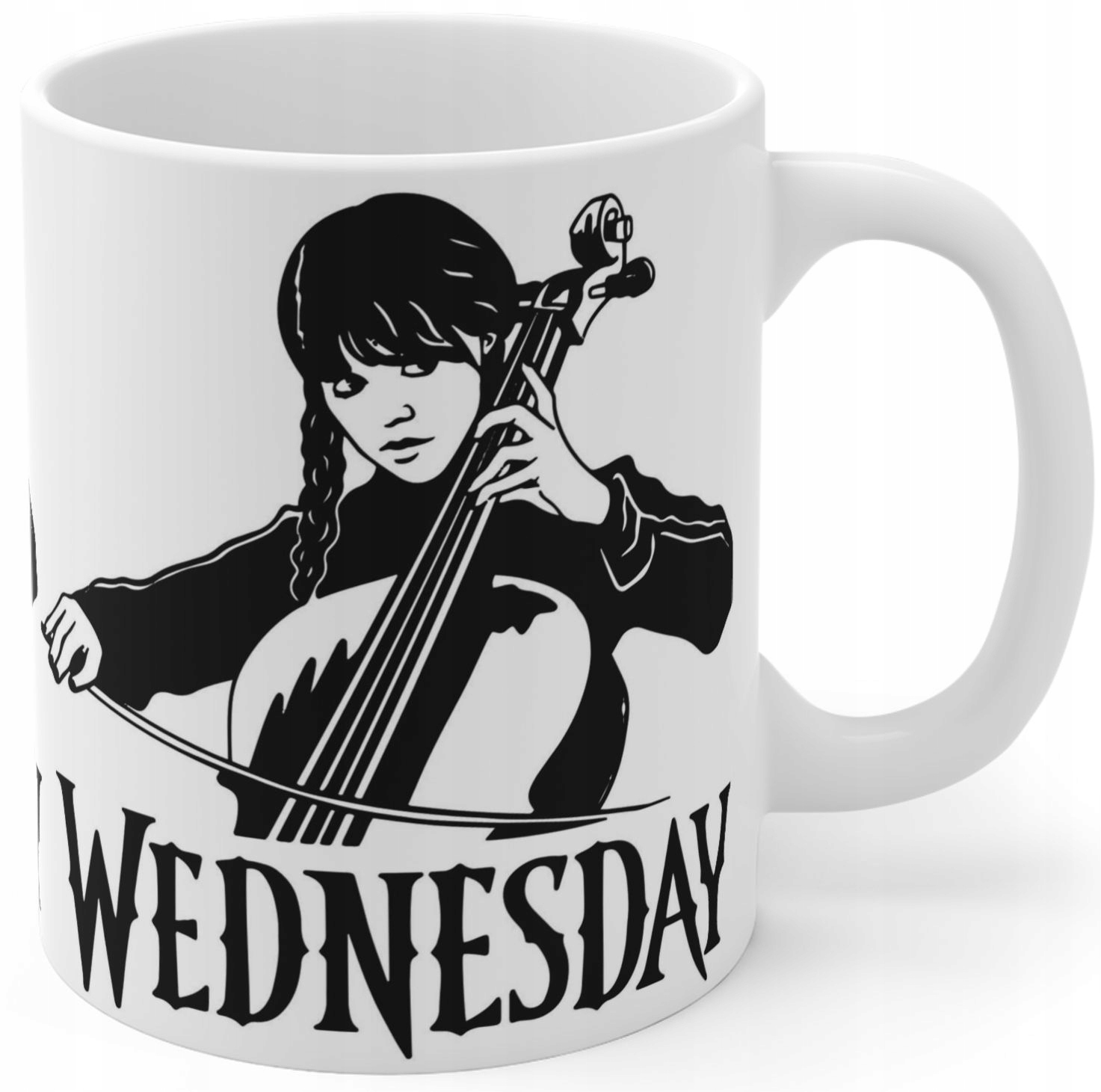 Kubek Biały Wednesday Addams Ortega Kawa Herbata