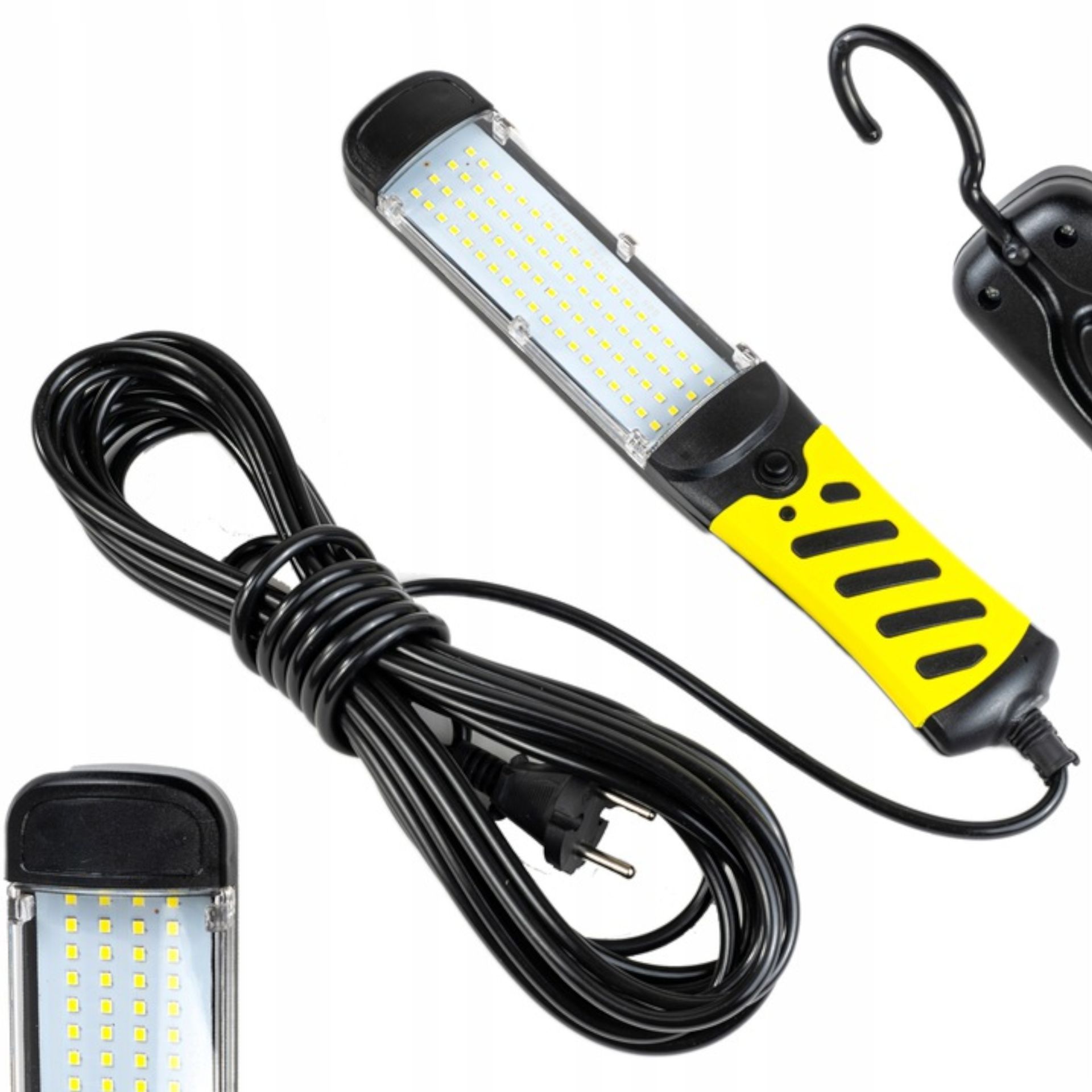 top Lampa Warsztatowa Latarka 100 Led Hak Kabel 8 M