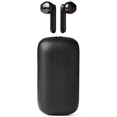 Speakerbuds Słuchawki bezprzewodowe czarne z głośnikiem bluetooth