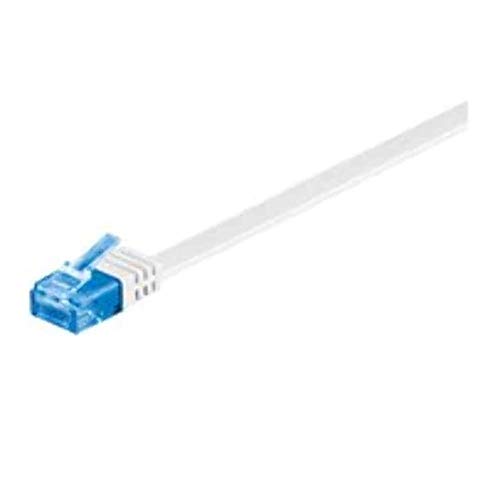 MicroConnect RJ-45/RJ-45 kat.6a U/UTP Biały 1m V-UTP6A01W-FLAT