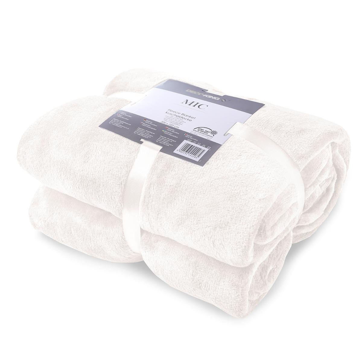 DecoKing DecoKing - Koc Mic - Ecru 220x240 cm