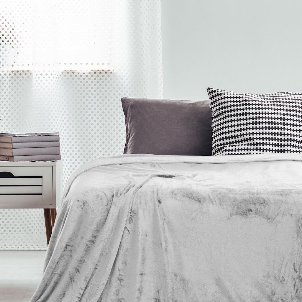 Amelia Home Koc 160x210 Mic mikrofibra ciepły gruby biały BLA/MIC/WHI/160