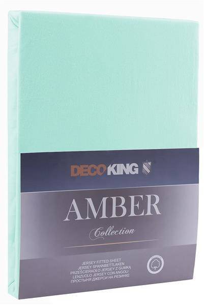 DecoKing Jersey/AMBER/LIGHTTURQUOISE/120-140x200+30